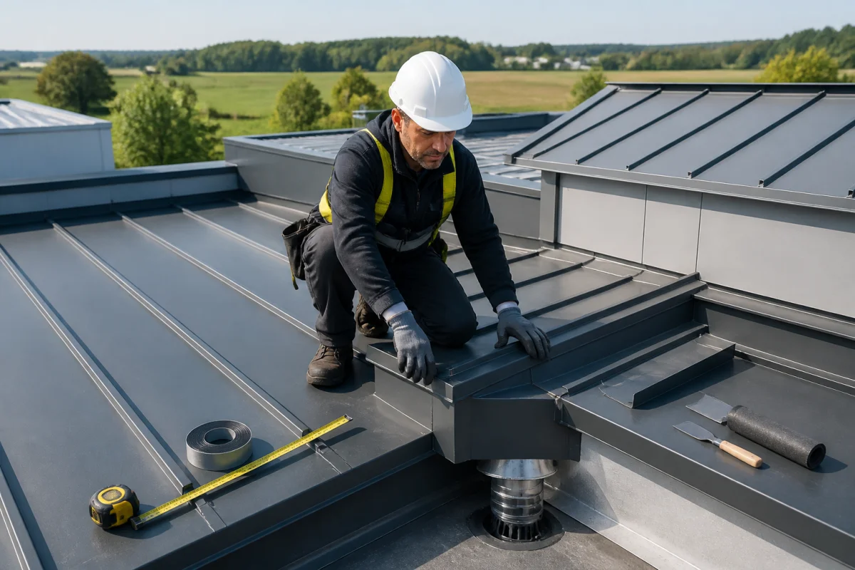 Étanchéité des toitures métalliques et bonnes pratiques de terrain