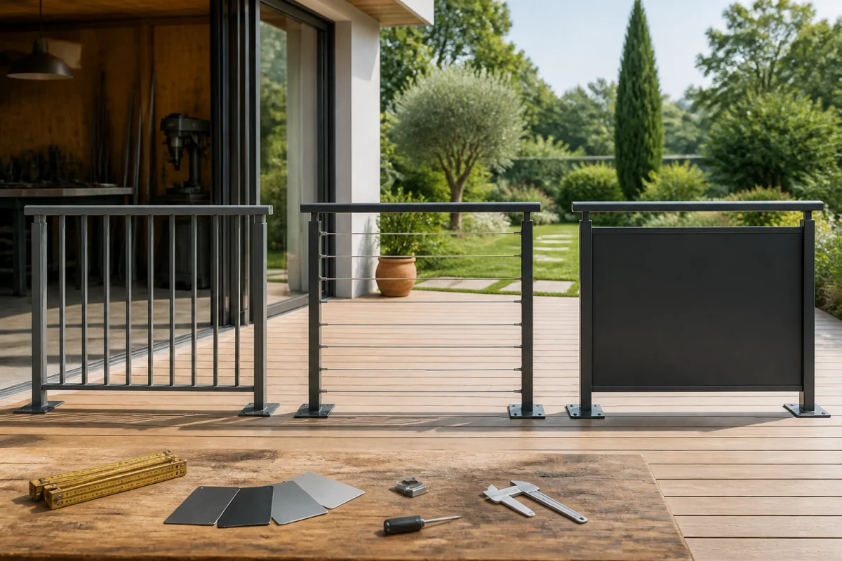 Garde-corps en acier pour maison, le guide d’un métallier