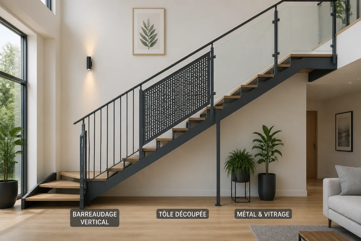 Bien choisir des garde corps métalliques pour escaliers