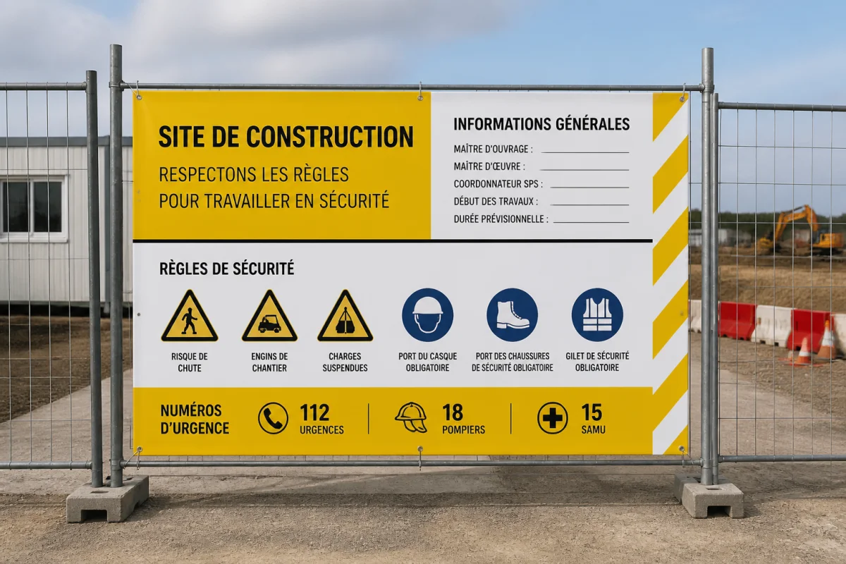 Bien réussir l’impression de panneaux de chantier